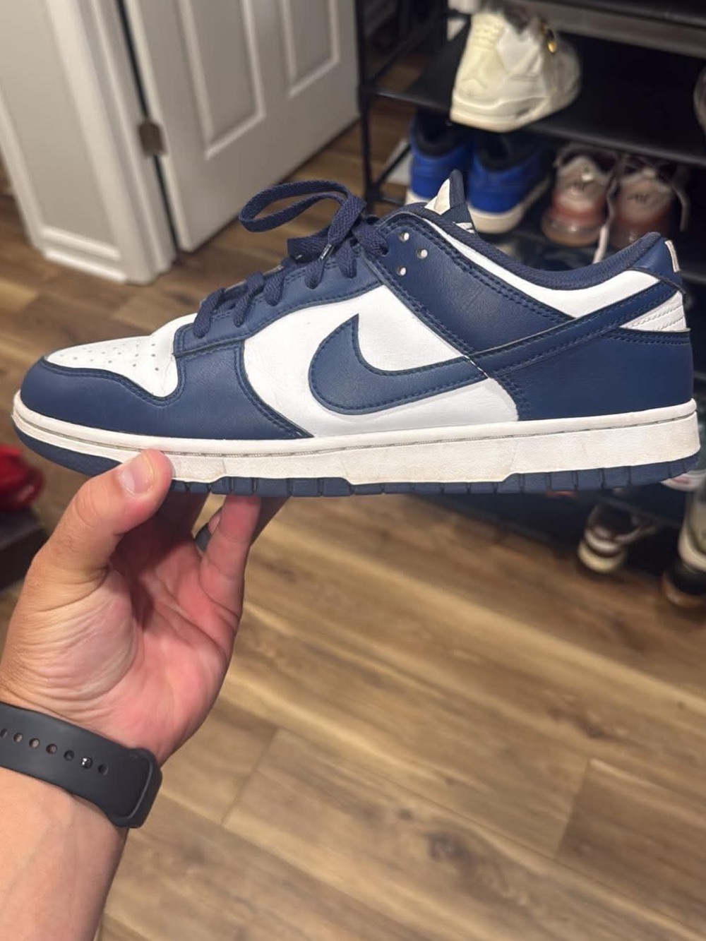 Nike Dunk Low in Navy and White